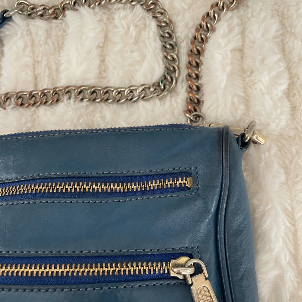 Rebecca Minkoff Blue Leather Crossbody Bag - Picture 3 of 10